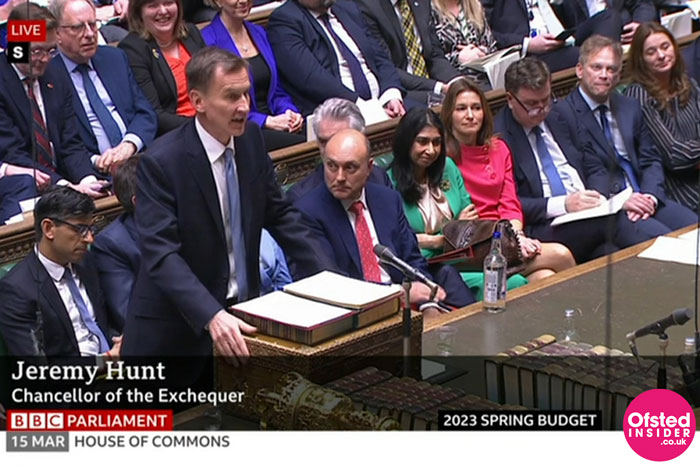 Jeremy Hunt Delivering Budget 2023