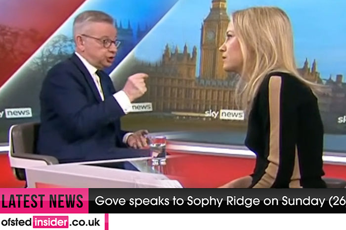 Michael Gove and Sophy Ridge engage in a thoughtful discussion on Sky News' 