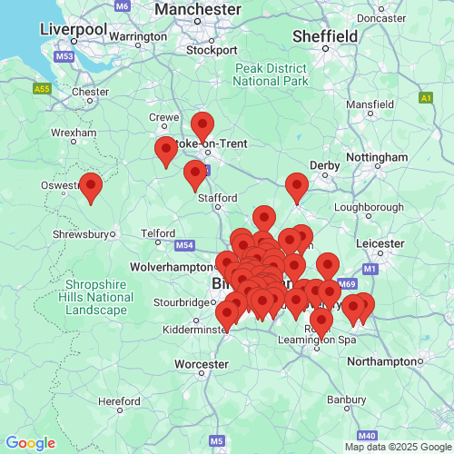 Map of Recent Inspections