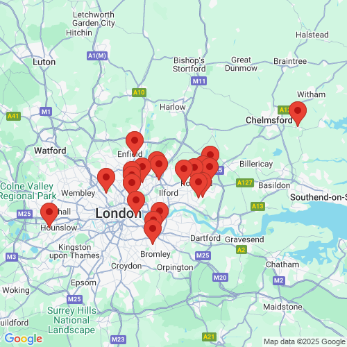 Map of Recent Inspections