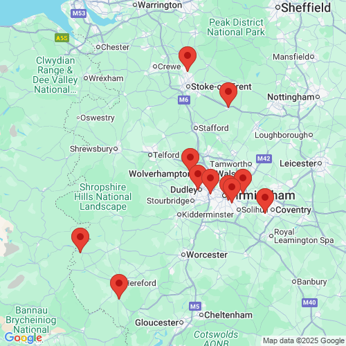 Map of Recent Inspections